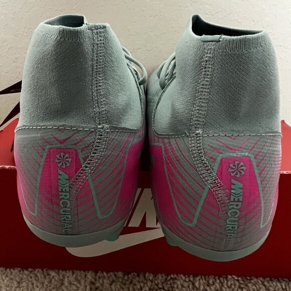Nike Zoom Mercurial Superfly 10 Pro FG Cleats In Blue/Pink Size 11 FQ1456-301 main image 9